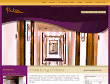 Tablet Screenshot of pritamhotels.com